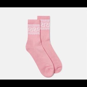 Versace Pink Greca Men's Socks
